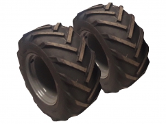 Paire de roues avec pneus BKT 23x10.5-12” TR315